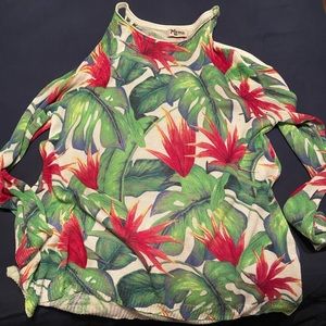 Mumu open shoulder sweater